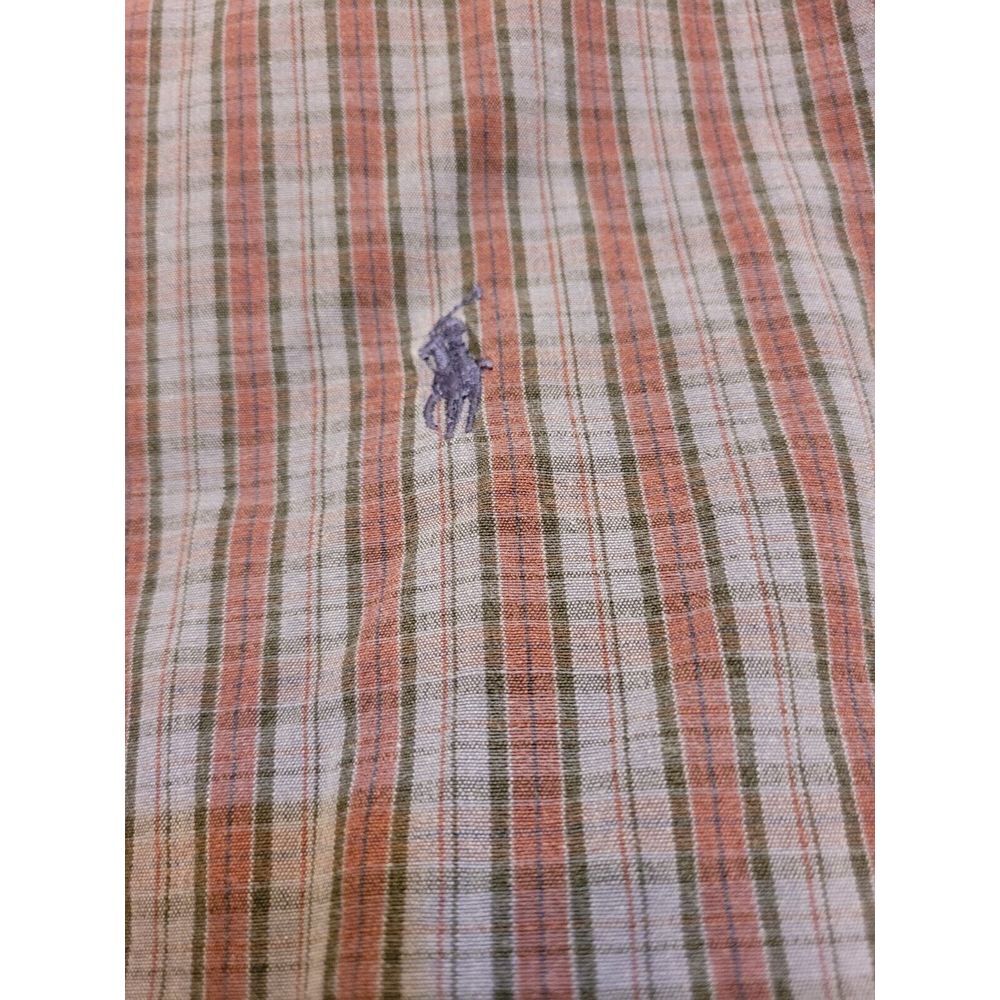 Ralph Lauren Blake Gray And White Plaid Mens Short‎ Sleeve Shirt Size M - Picture 3 of 5